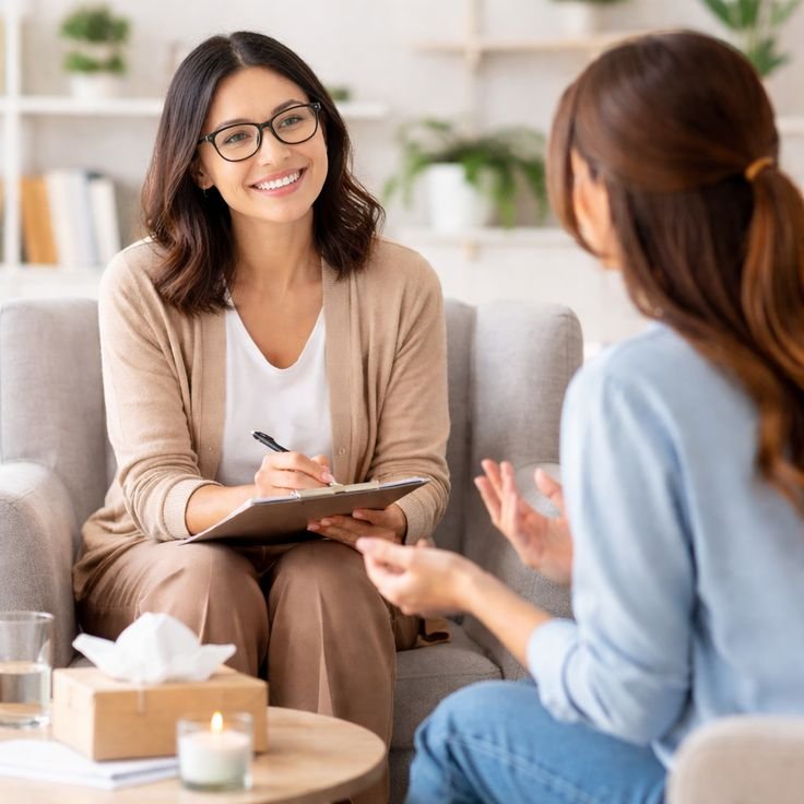 a mental health coach provides guidance to manage…